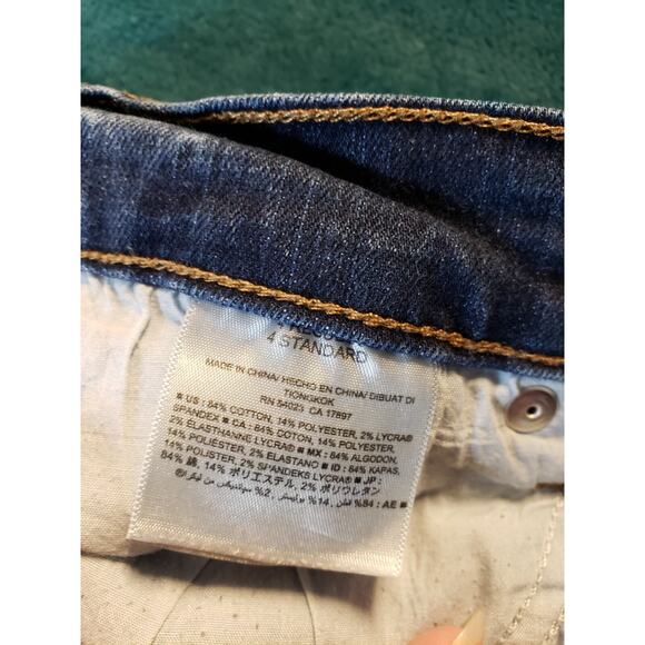 Old Navy Jeans Size 4 Womens Blue Pants Stretch Mid Rise Curvy Bootcut Flare - Picture 4 of 12